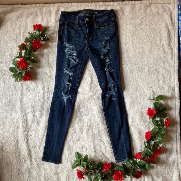 American Eagle Outfitters Denim - AE 360 Degrees Super Stretch Low Rise Jegging
